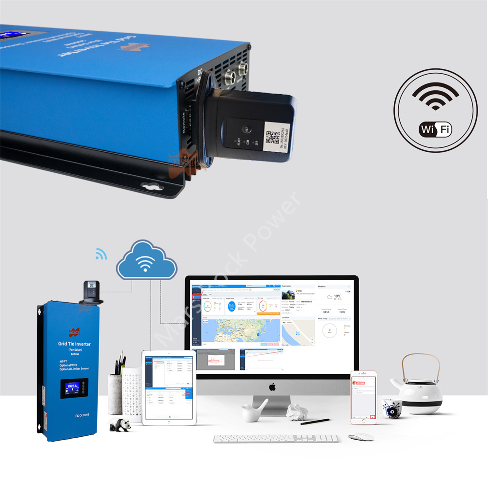 2000W 2 Fazlı 240V Güneş İnver - Grid Tie Inverter Limiter 2000W incelemesi ve fiyatı