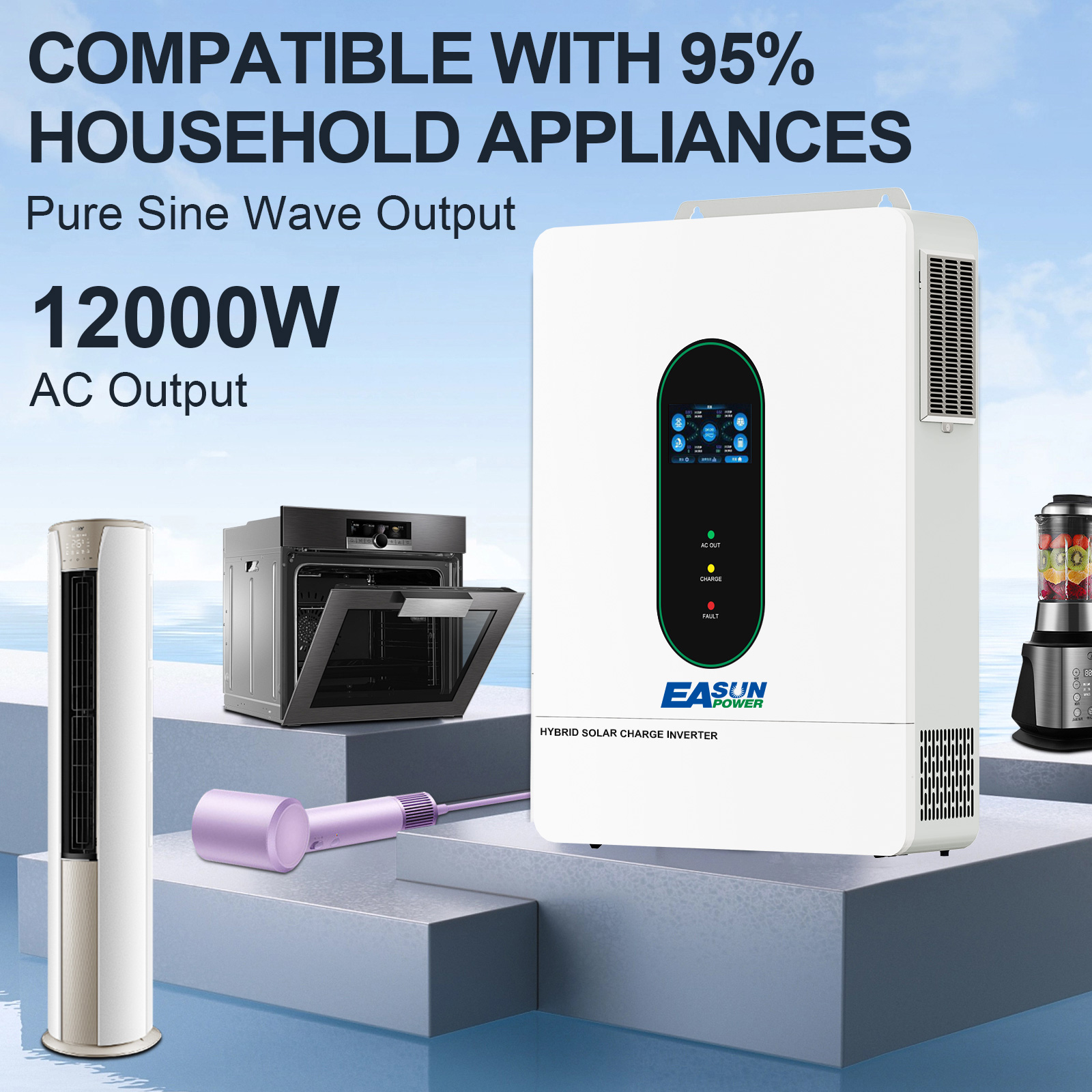 EASUN POWER 12KW Ayrık Fazlı Ş - Grid Tie Inverter Limiter 2000W incelemesi ve fiyatı